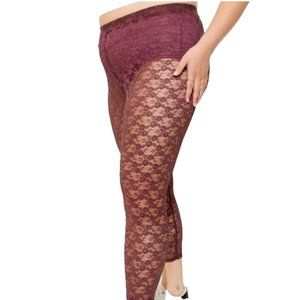 Torrid Stretch Lace Comfort Waist Leggings In Sassafras Plus Size 3X